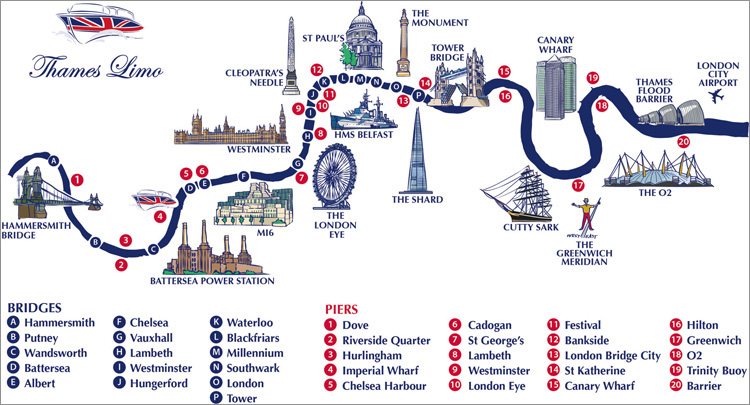 波特徒步之旅——泰晤士河沿岸拥有众多著名的伦敦地标性的旅游景点