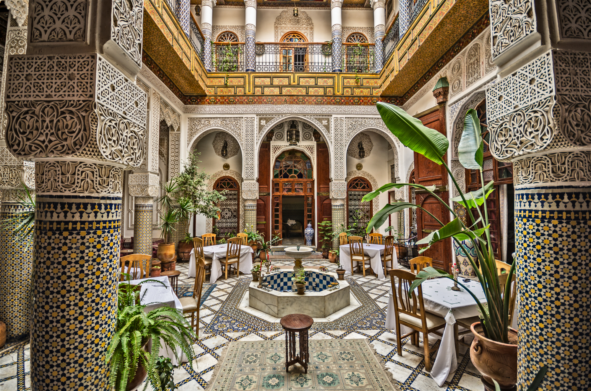 非洲-北非-摩洛哥-经典摩洛哥式内部建筑
