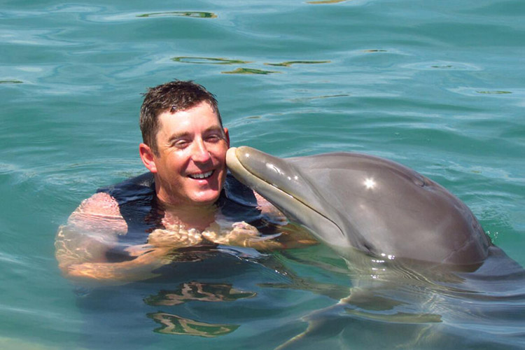 尼格瑞尔海豚湾一日游—— 海豚湾(dolphin cove),善良的海豚会给您