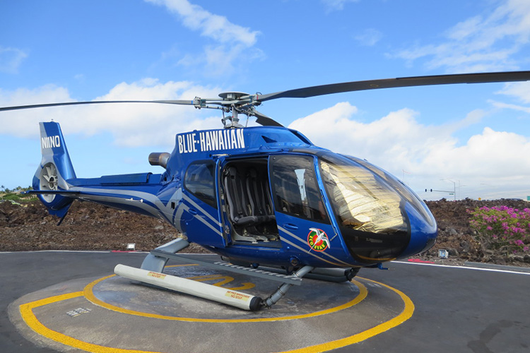 夏威夷大岛直升机探险之旅——直升机停机场,准备乘坐直升机开始空中