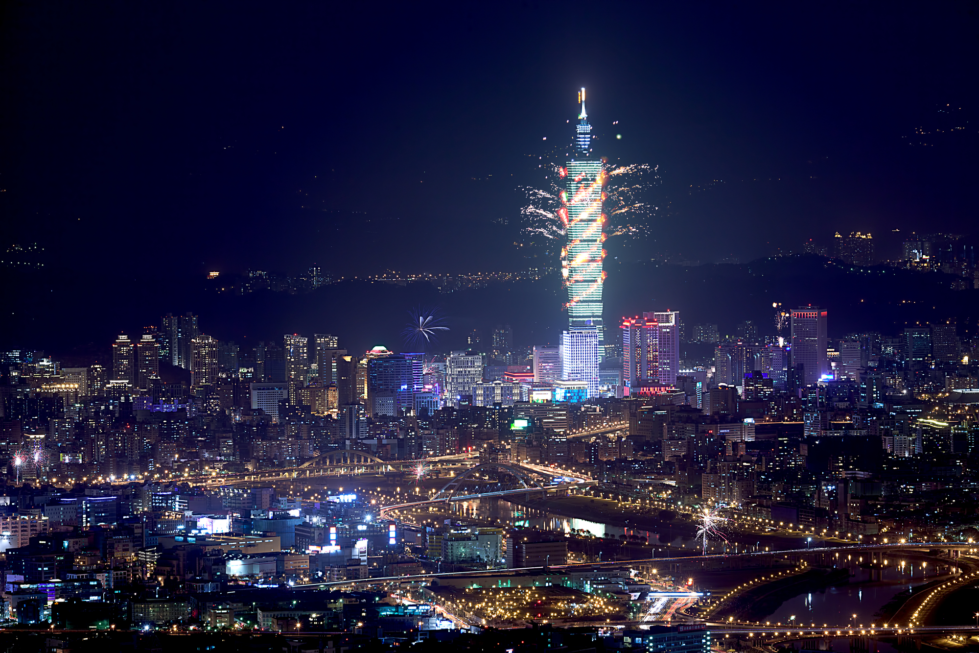 台湾夜景真实图片