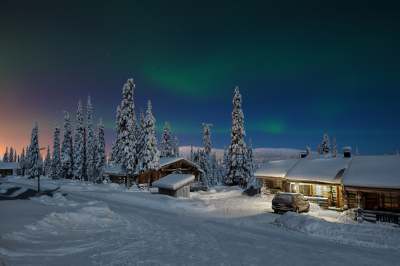 【童话奇缘-萨利塞尔卡玻璃屋酒店】CA瑞典+芬兰+北极圈9天；圣诞老人村；冰雪城堡；北极圈证书；哈士奇雪橇；雪地摩托